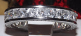 2.75 Princess Cut Engagement Ring Eternity Wedding Band Womens Simulated Diamond