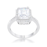 2.95c Round Cut Wedding Ring Engagement Diamond Simulated CZ 925 Sterling Silver Womens