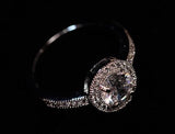 2.44c Round Cut Wedding Ring Engagement Diamond Simulated CZ 925 Sterling Silver